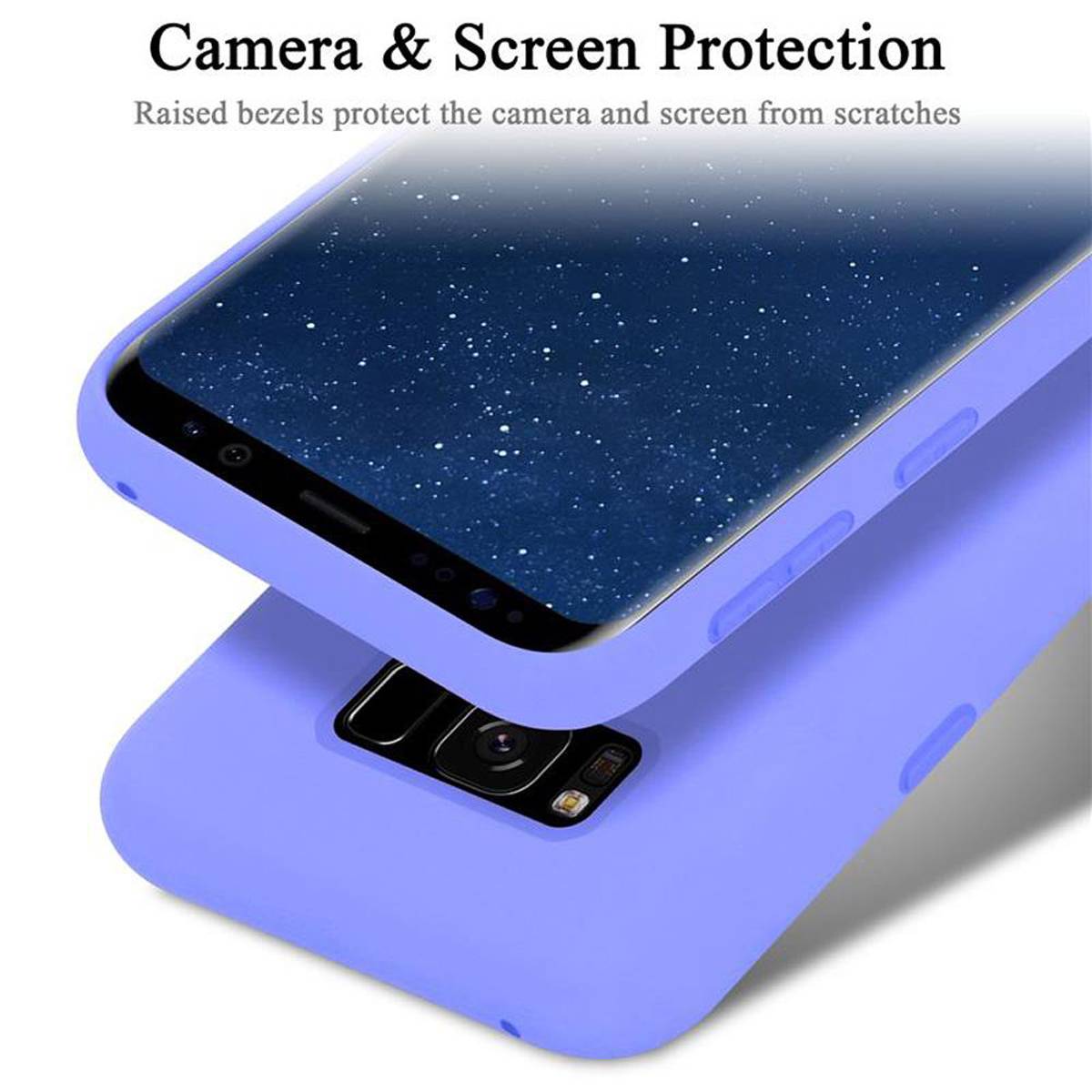 Cadorabo Schutzhülle für Samsung Galaxy S8 Hülle in Lila Handyhülle Case Cover TPU Etui-4