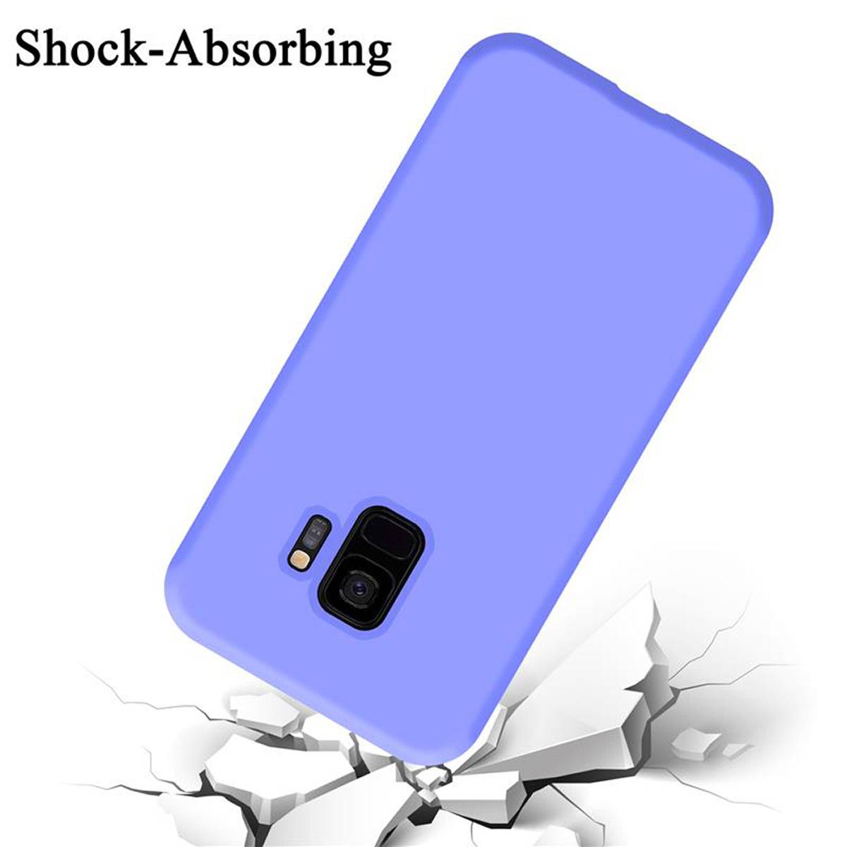 Cadorabo Schutzhülle für Samsung Galaxy S9 Hülle in Lila Handyhülle Case Cover TPU Etui-3