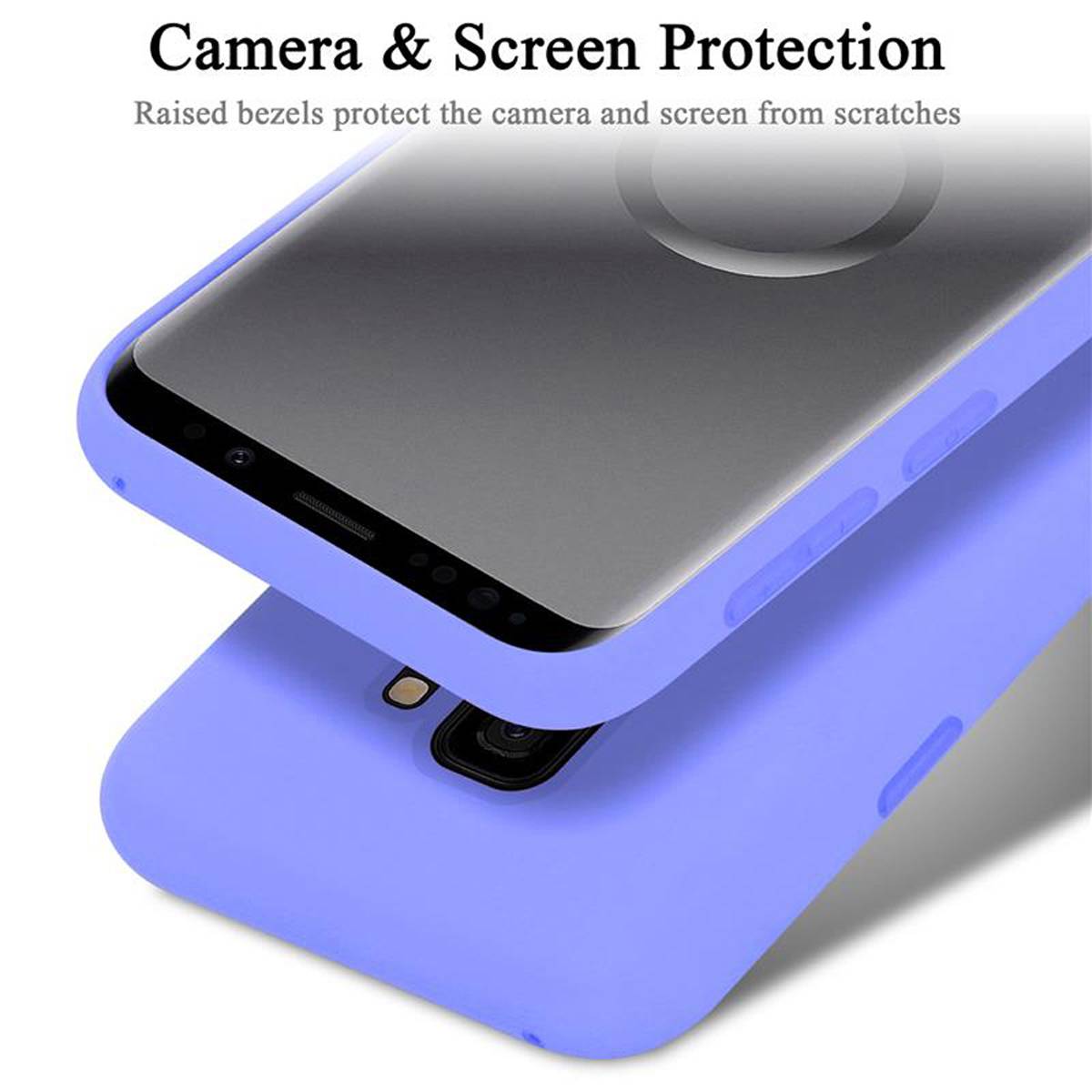 Cadorabo Schutzhülle für Samsung Galaxy S9 Hülle in Lila Handyhülle Case Cover TPU Etui-4