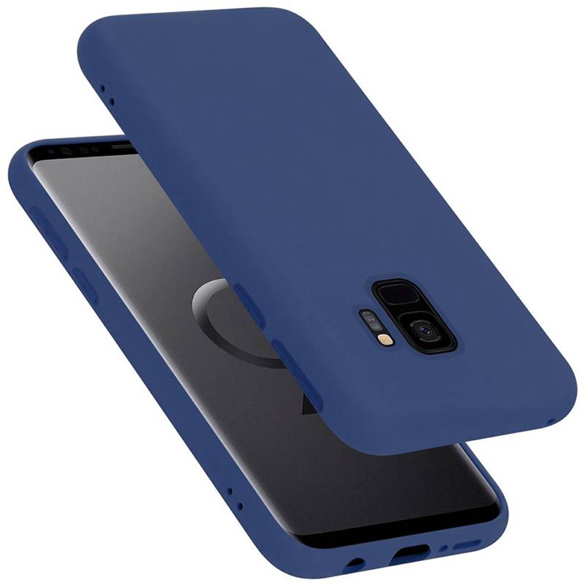 Cadorabo Schutzhülle für Samsung Galaxy S9 Hülle in Blau Handyhülle Case Cover TPU Etui-0