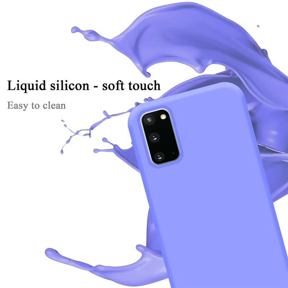 Cadorabo Schutzhülle für Samsung Galaxy S20 Hülle in Lila Handyhülle Case Cover TPU Etui-1
