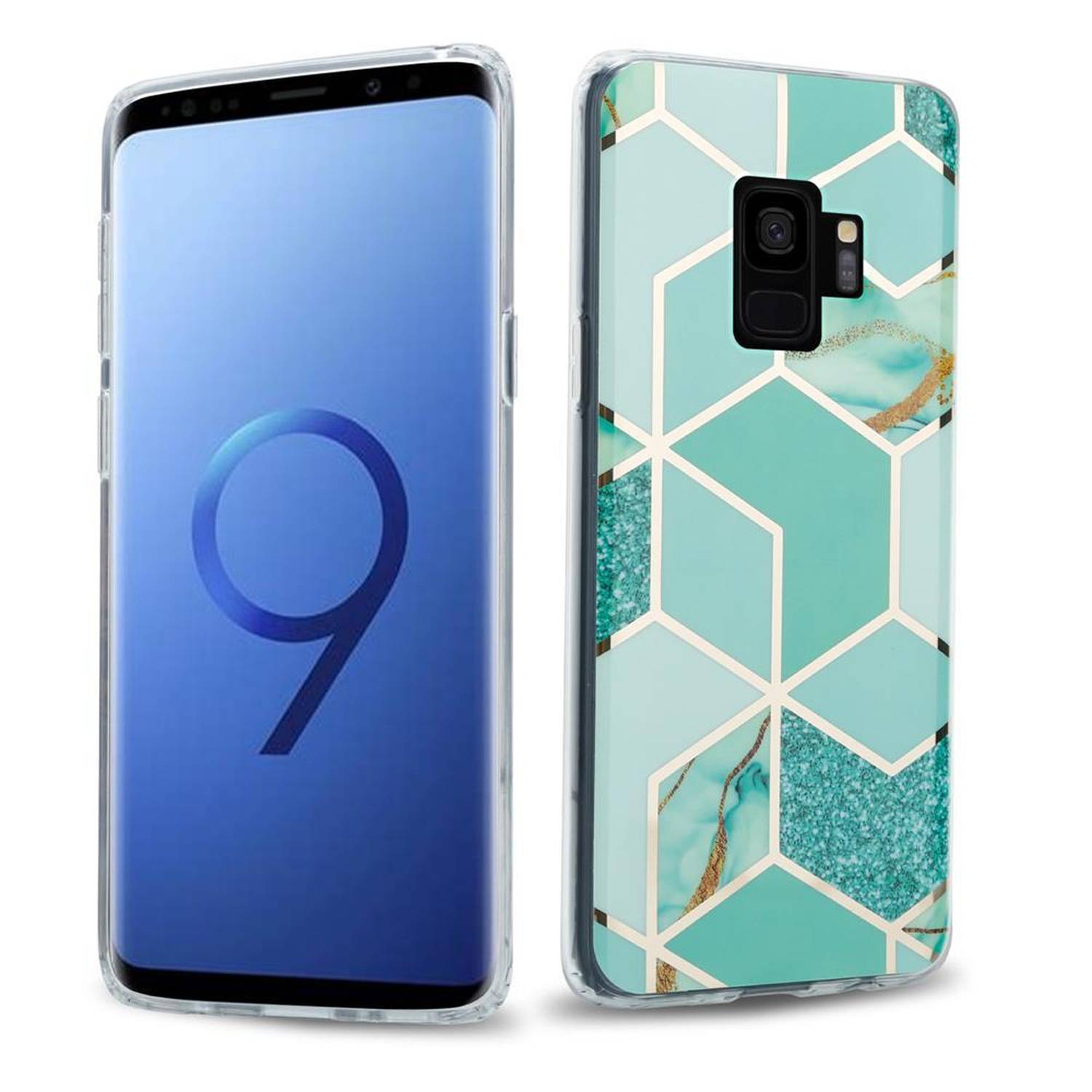 Cadorabo Schutzhülle für Samsung Galaxy S9 Hülle in Grün TPU Handyhülle Etui Case Cover-0