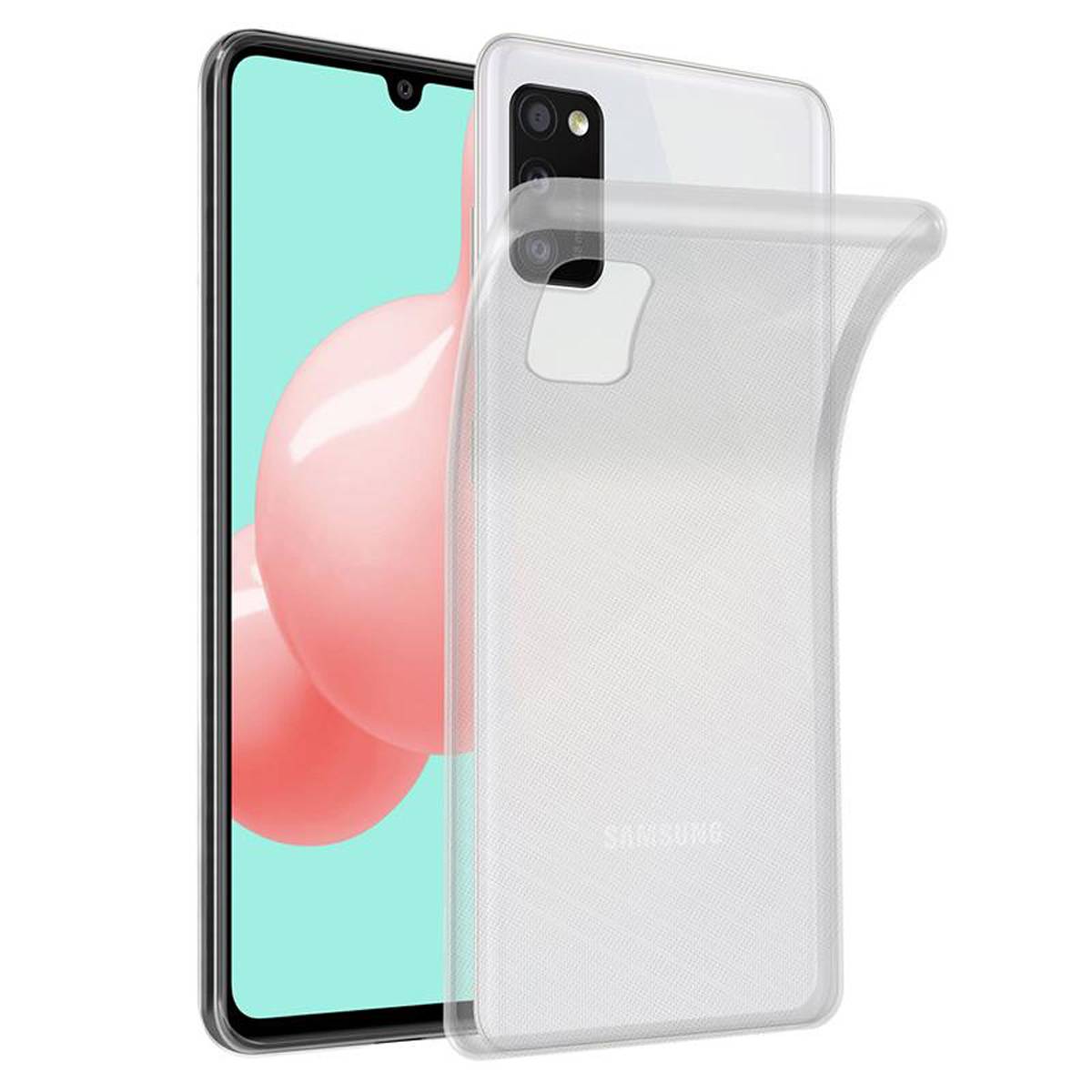 Cadorabo Hülle für Samsung Galaxy A41 Schutz Hülle in Transparent Schutzhülle TPU Silikon Cover Etui Case-4