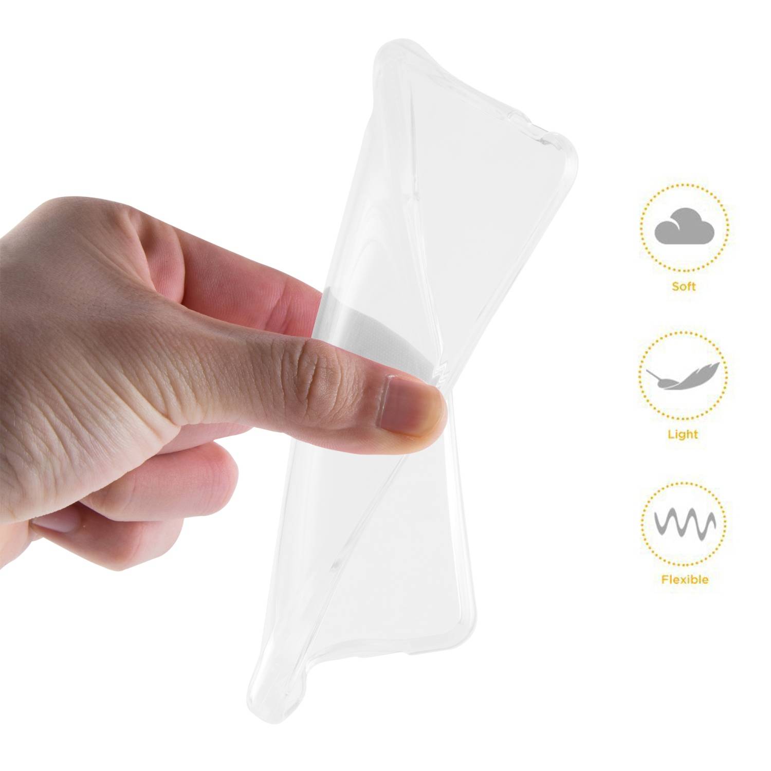 Cadorabo Hülle für OnePlus Nord 2 5G Schutz Hülle in Transparent Schutzhülle TPU Silikon Cover Etui Case-1
