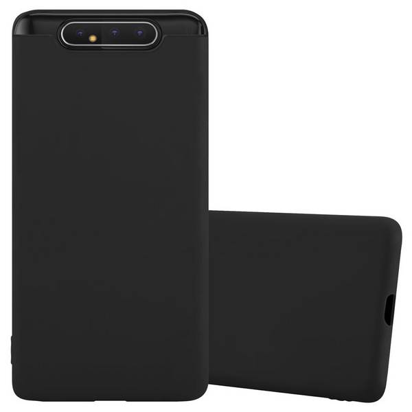 Cadorabo Hülle für Samsung Galaxy A80 / A90 4G Schutzhülle in Schwarz Handyhülle TPU Silikon Etui Case Cover