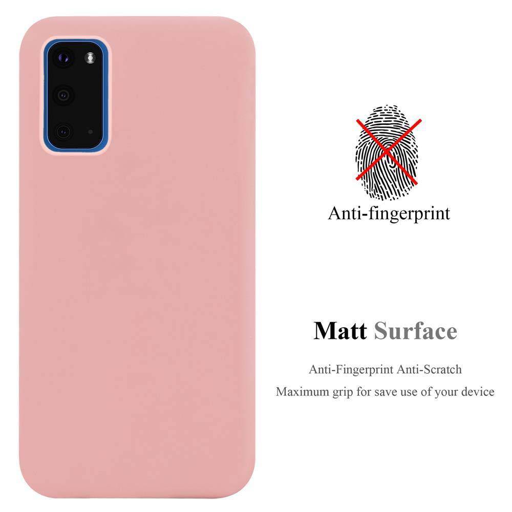 Cadorabo Hülle für Samsung Galaxy S20 Schutzhülle in Rosa Handyhülle TPU Silikon Etui Case Cover-1