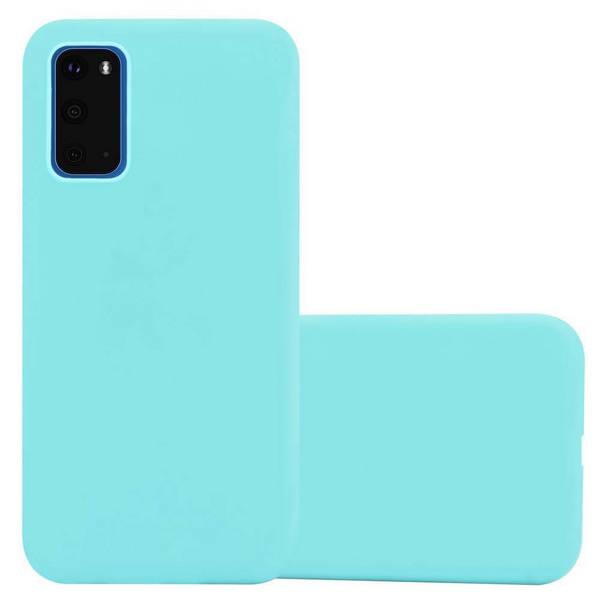 Cadorabo Hülle für Samsung Galaxy S20 Schutzhülle in Blau Handyhülle TPU Silikon Etui Case Cover