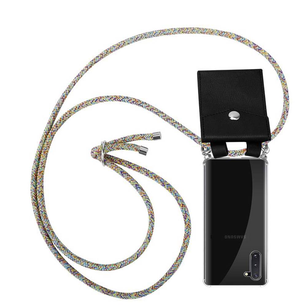 Cadorabo Schutzhülle für Samsung Galaxy NOTE 10 Hülle in Gelb Handy Kette Kordel abnehmbares Etui-0