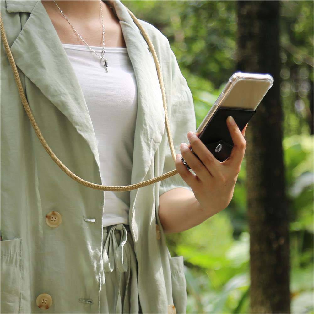 Cadorabo Schutzhülle für Samsung Galaxy S20 Hülle in Braun Handy Kette Kordel abnehmbares Etui-2