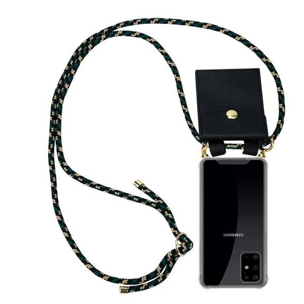 Cadorabo Hülle für Samsung Galaxy S20 PLUS Schutzhülle in Braun Handy Kette Silikon Kordel abnehmbares Etui