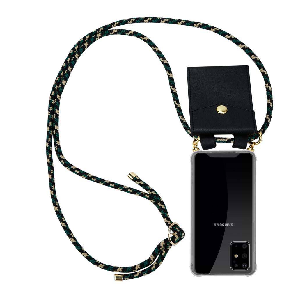 Cadorabo Hülle für Samsung Galaxy S20 PLUS Schutzhülle in Braun Handy Kette Silikon Kordel abnehmbares Etui-0