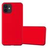 Cadorabo Hülle für Apple iPhone 12 MINI Schutzhülle in Rot Hard Case Handy Hülle Etui