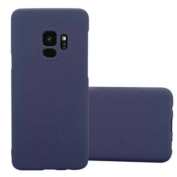 Cadorabo Schutzhülle für Samsung Galaxy S9 Hülle in Blau Etui Hard Case Handyhülle Cover