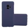 Cadorabo Schutzhülle für Samsung Galaxy S9 Hülle in Blau Etui Hard Case Handyhülle Cover
