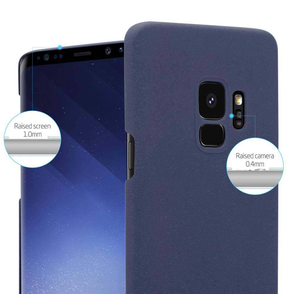 Cadorabo Schutzhülle für Samsung Galaxy S9 Hülle in Blau Etui Hard Case Handyhülle Cover-3