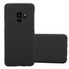 Cadorabo Hülle kompatibel mit Samsung Galaxy S9 in FROSTY SCHWARZ - Hard Case Schutzhülle
