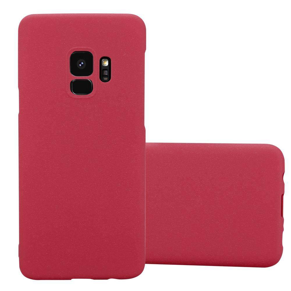 Cadorabo Schutzhülle für Samsung Galaxy S9 Hülle in Rot Etui Hard Case Handyhülle Cover-0