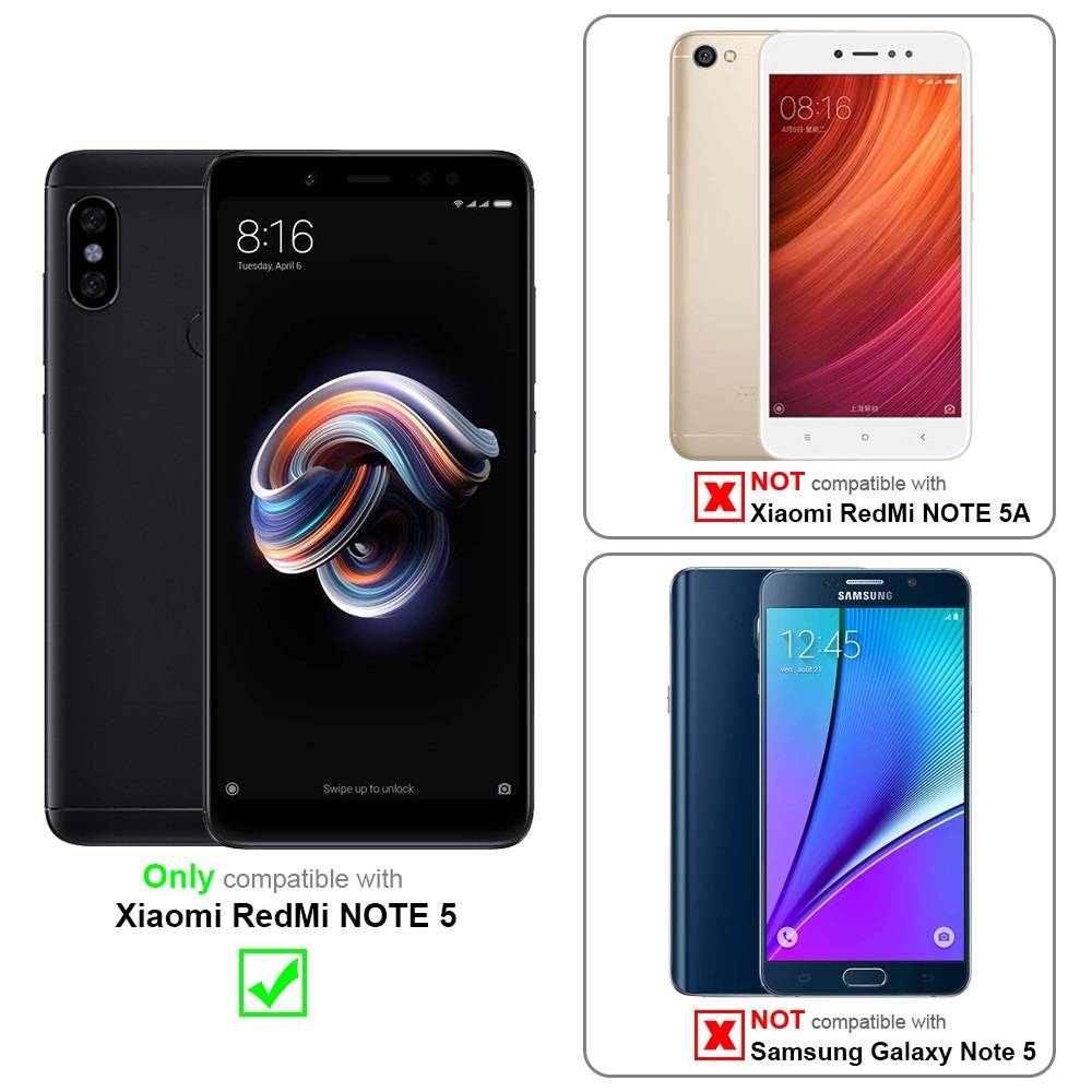 Cadorabo Handykette für Xiaomi RedMi NOTE 5 in Grün - Handy Schutz Hülle Necklace mit Verstellbaren Band Kordel zum-1