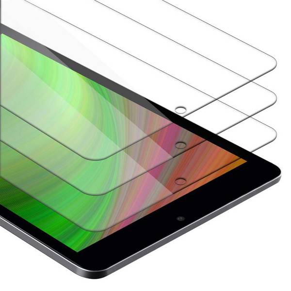 Cadorabo 3x Panzer Folie für Huawei MediaPad T3 7 (7.0" Zoll) in Transparent Tablet Schutzfolie Tempered