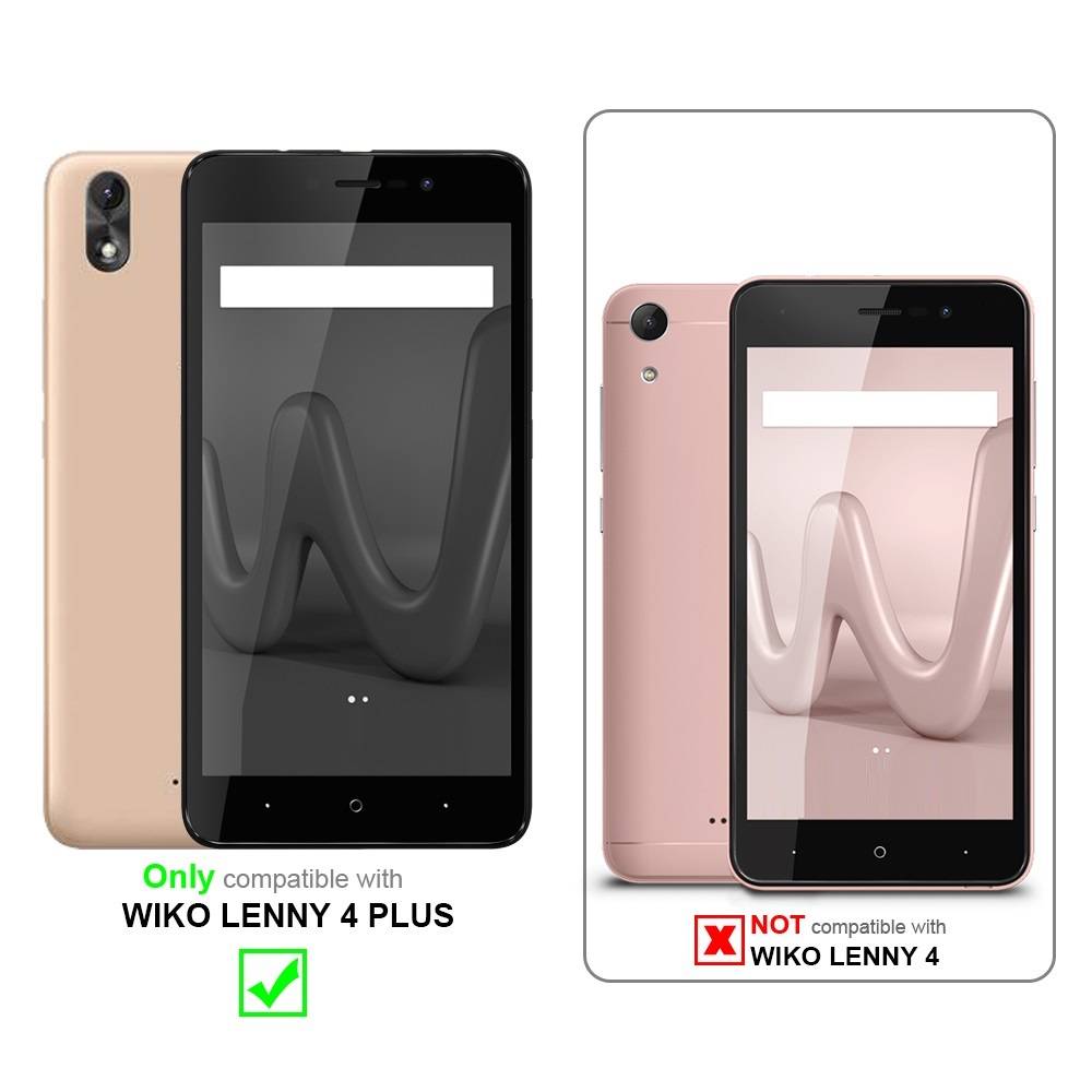 Cadorabo Handytasche mit Gürtelclip kompatibel mit WIKO LENNY 4 PLUS Hülle in Schwarz - Schutzhülle mit Karabinerhaken-1