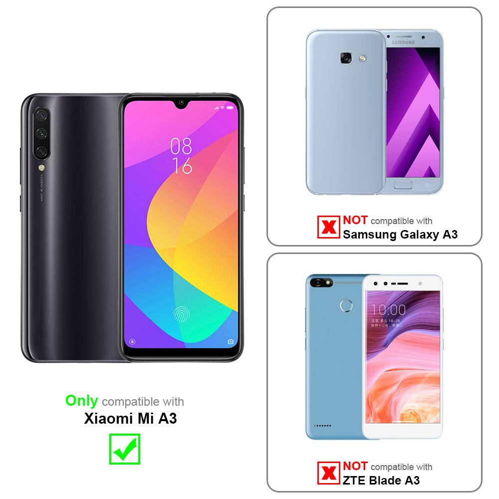 Cadorabo Handykette für Xiaomi Mi A3 in Orange - Handy Schutz Hülle Necklace mit Verstellbaren Band Kordel zum Umhängen-1