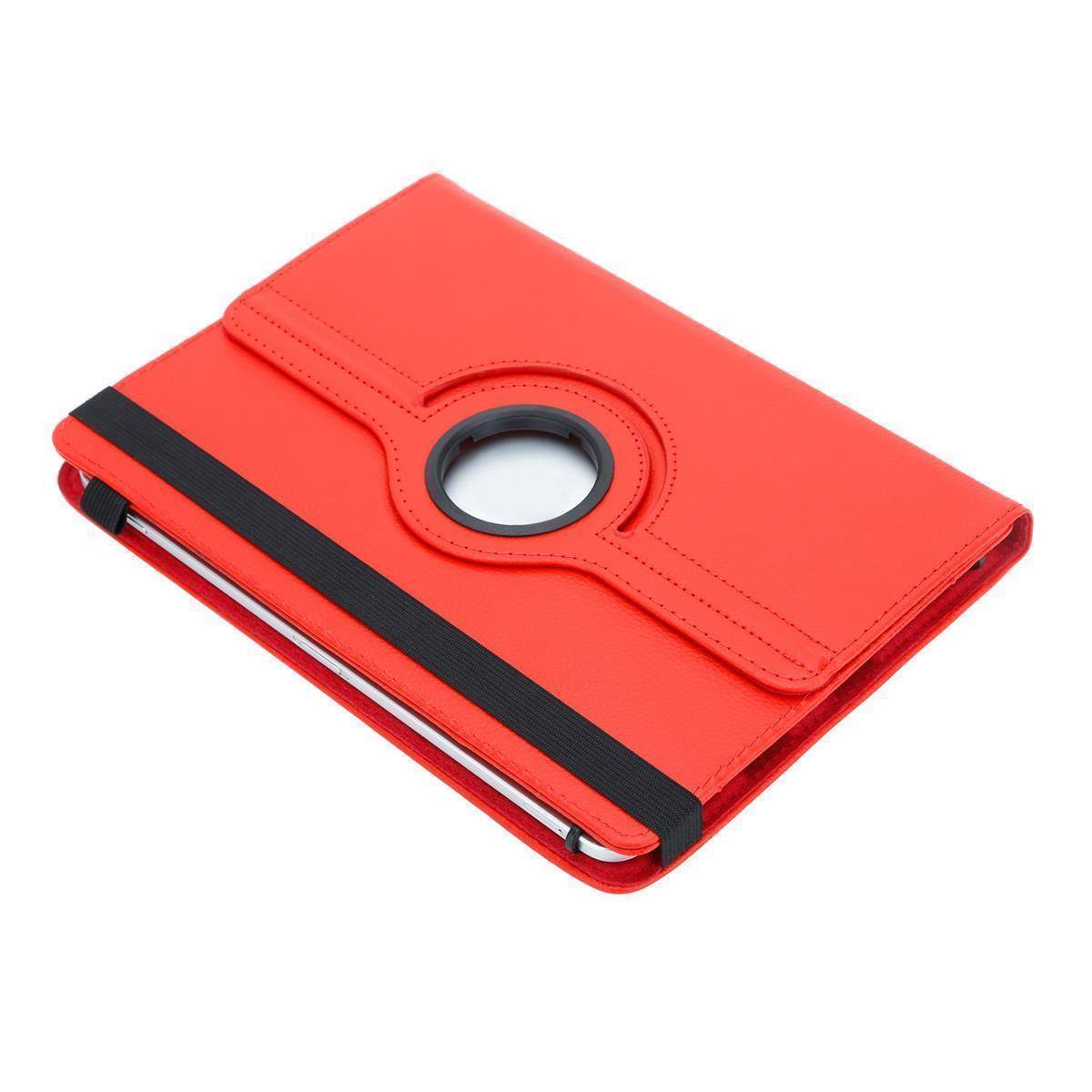 Cadorabo Hülle für 8" Tablets Schutzhülle in Rot 360 Grad Tablet Hülle Etui Cover Case-1