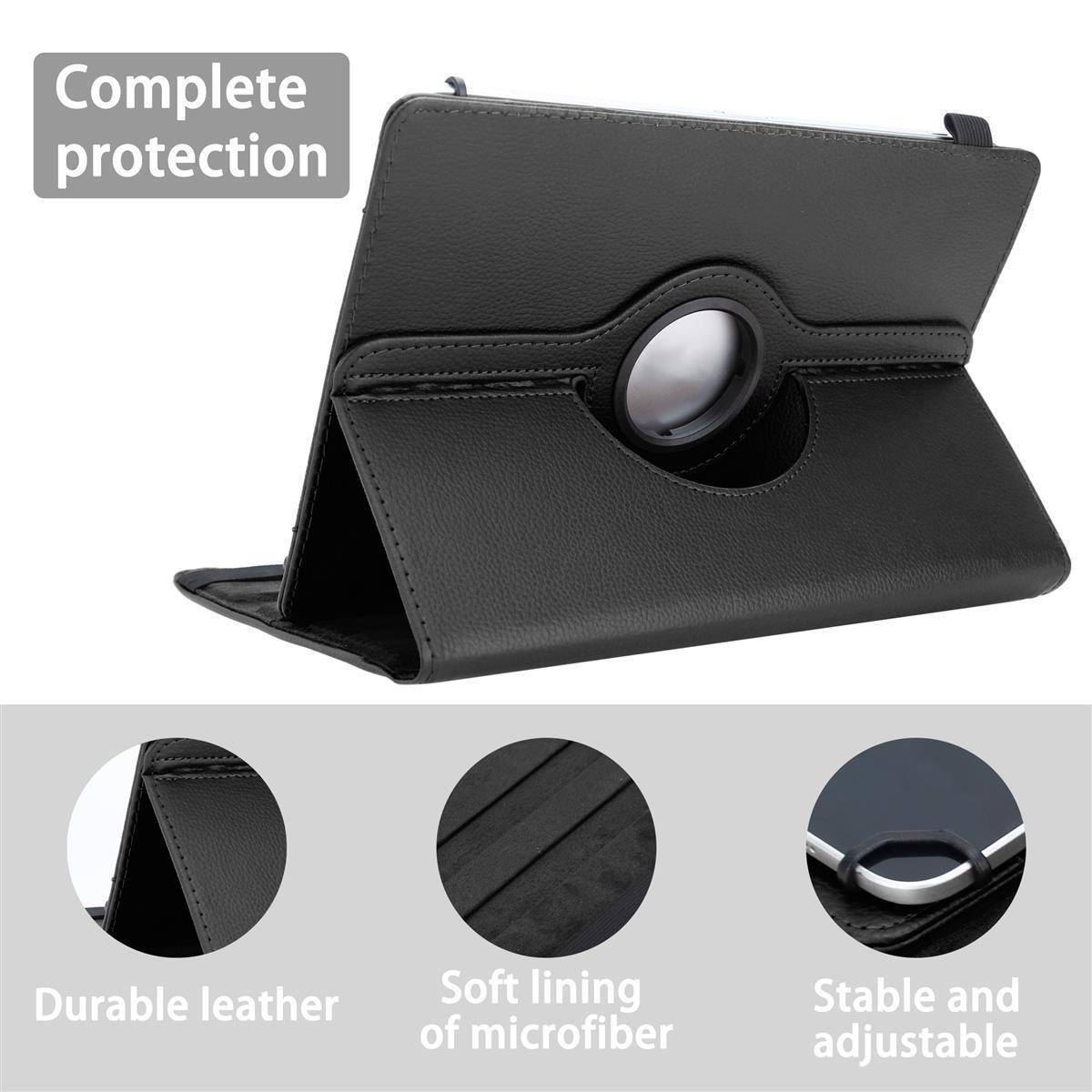 Cadorabo Hülle für 7" Tablets Schutzhülle in Schwarz 360 Grad Tablet Hülle Etui Cover Case-1