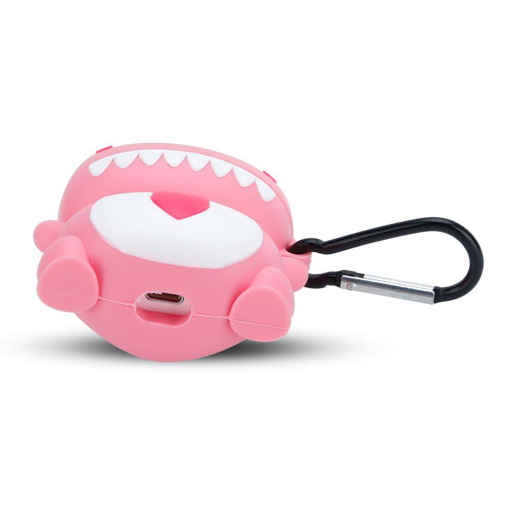 Cadorabo Hülle für Apple AirPod 1 & 2 Design Rosa Silikon Kopfhörer Schutzhülle Case Schlüsselanhänger-3