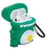 Cadorabo Hülle kompatibel mit Apple AirPod 1 & 2 - Design Love Dinosaur Green - Silikon Kopfhörer Schutzhülle