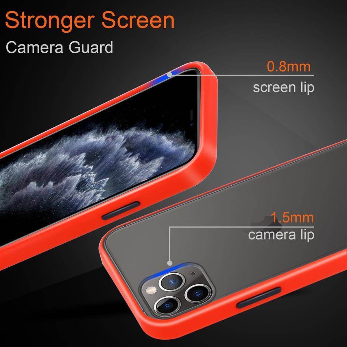 Cadorabo Hülle für Apple iPhone 11 PRO MAX Schutz Hülle in Transparent Handyhülle Hybrid Schutzhülle Etui TPU Silikon-2