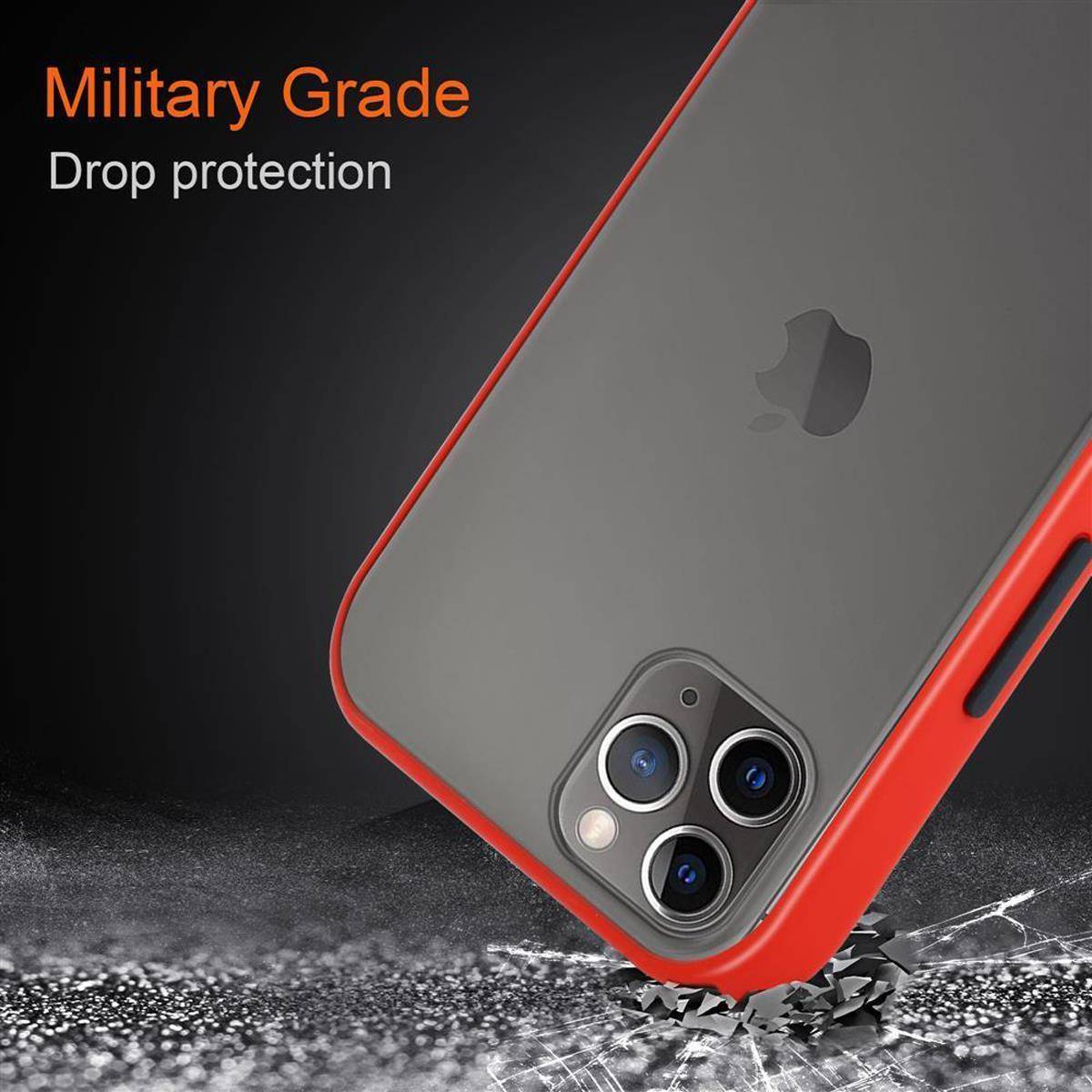 Cadorabo Hülle für Apple iPhone 11 PRO MAX Schutz Hülle in Transparent Handyhülle Hybrid Schutzhülle Etui TPU Silikon-3