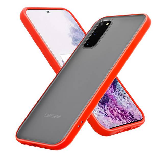 Cadorabo Hülle für Samsung Galaxy S20 Schutz Hülle in Transparent Handyhülle Hybrid Schutzhülle Etui TPU Silikon