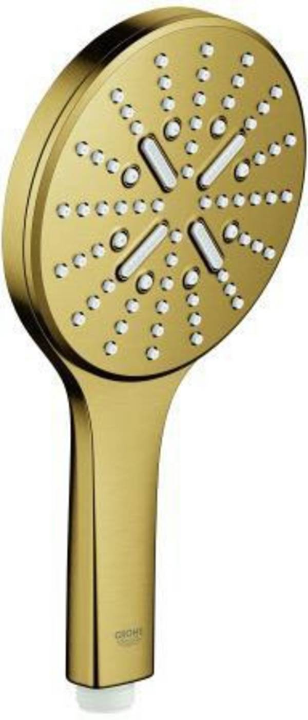 Grohe Rainshower SmartActive 130 Handbrause, 3 Strahlarten, max. Durchfluss 8,5l/min, Cool Sunrise gebürstet, 26574GN0