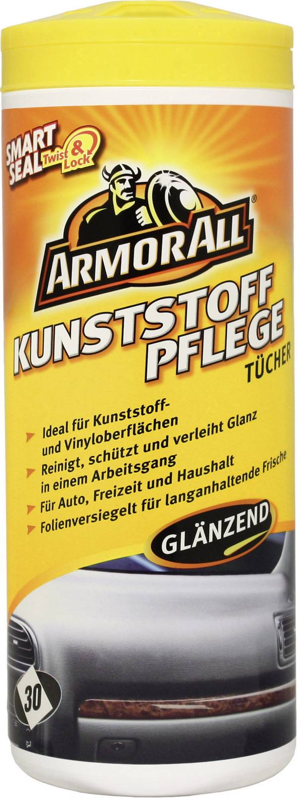 ArmorAll 36025L  Kunststoffpflegetücher glänzend 30 St.
