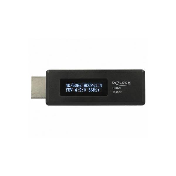 Delock HDMI Tester für EDID Information mit OLED Anzeige 1 x HDMI-A 19 Pin Stecker USB Typ Micro-B Buchse