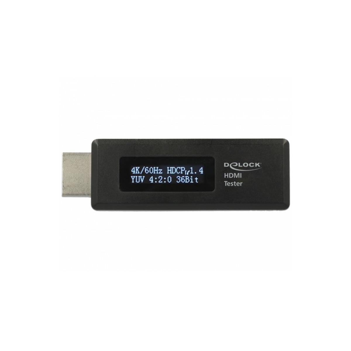 Delock HDMI Tester für EDID Information mit OLED Anzeige 1 x HDMI-A 19 Pin Stecker USB Typ Micro-B Buchse-0