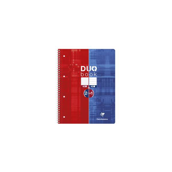 Clairefontaine Collegeblock DUOBOOK, DIN A4+,kariert/liniert