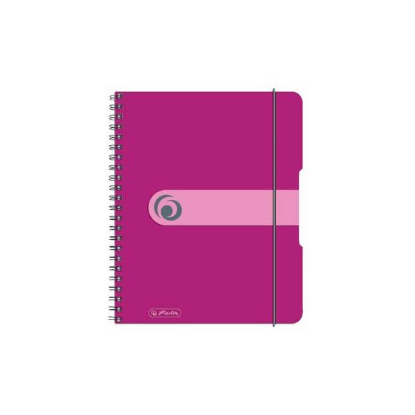 herlitz Collegeblock easy orga to go, A5, 80 Blatt, beere