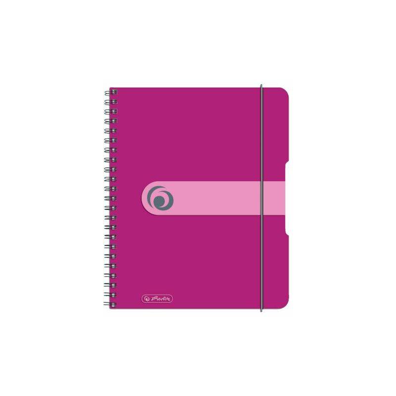 herlitz Collegeblock easy orga to go, A5, 80 Blatt, beere-0