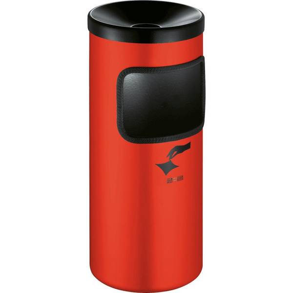 TKG Ascher-Abfall-Kombination RONDO, selbstlöschend, Bodenmodell, 10 L