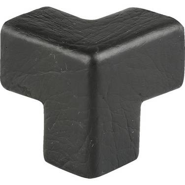 Knuffi Schutzecke Typ E, dreidimensional, schwarz, PU-Schaum, selbstklebend