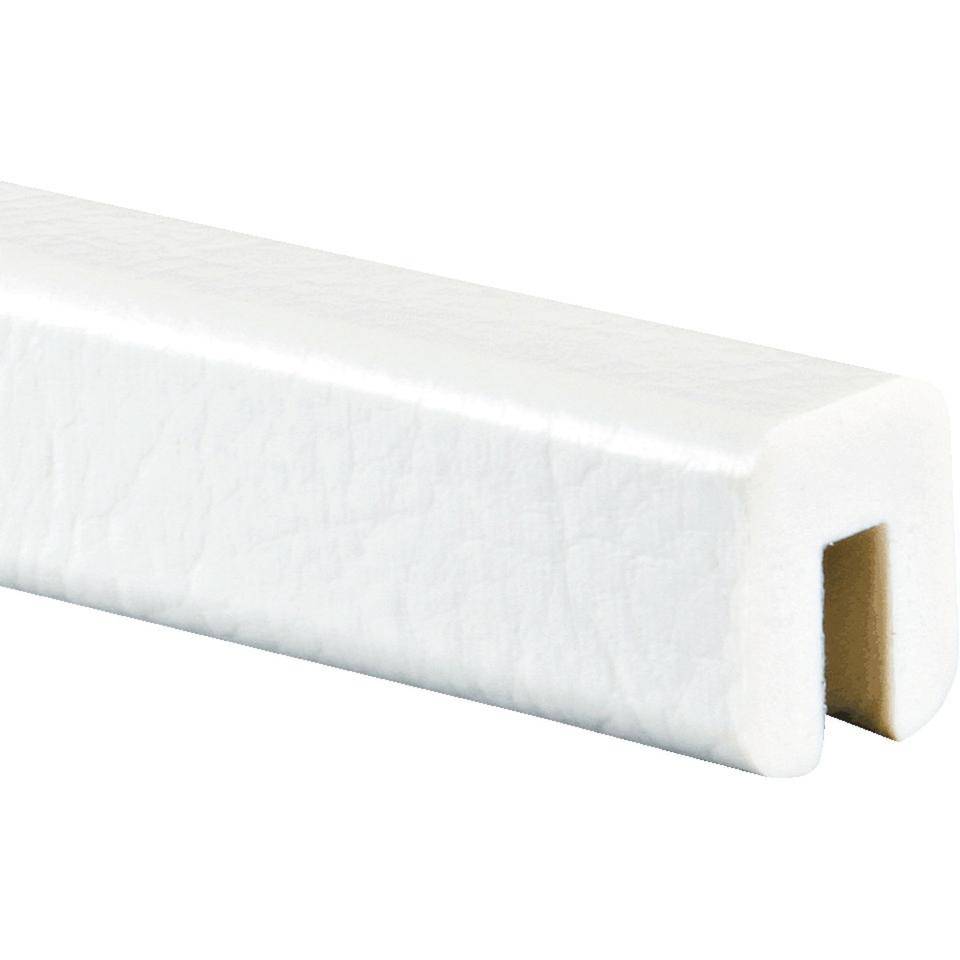 Knuffi Kantenschutzprofil Typ G, selbstklebend/zum Aufstecken, weiß, PU-Schaum, 5m-0