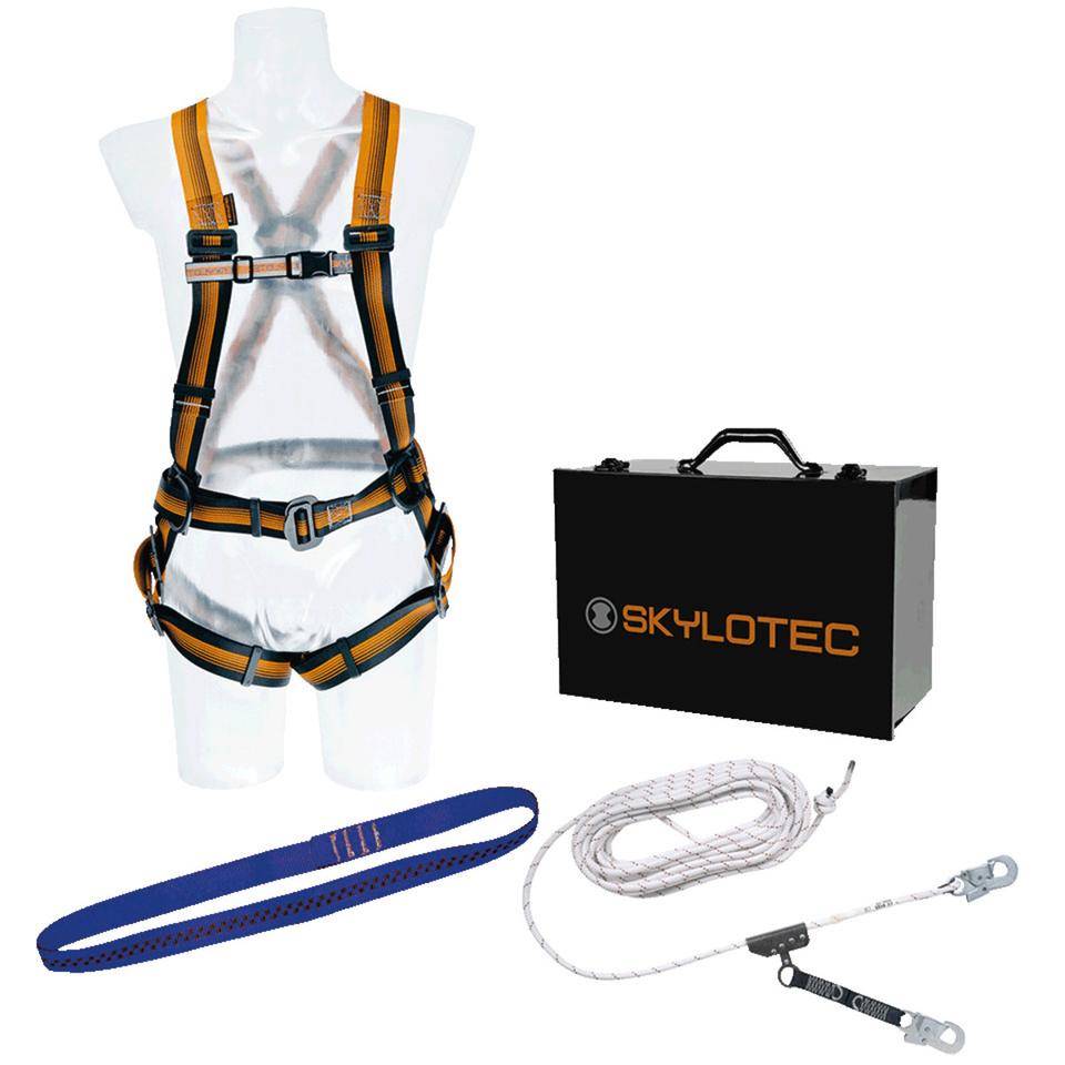 SKYLOTEC Set 3, Auffang-und Rettungsgurt, Auffanggerät, Bandfalldämpfer-u.Schlinge-0