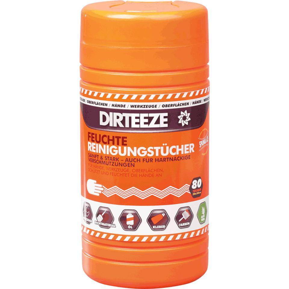 DIRTEEZE Wischtücher, Reinigung von Händen/Arbeitsutensilien, 250x200mm, 80/Dose-0