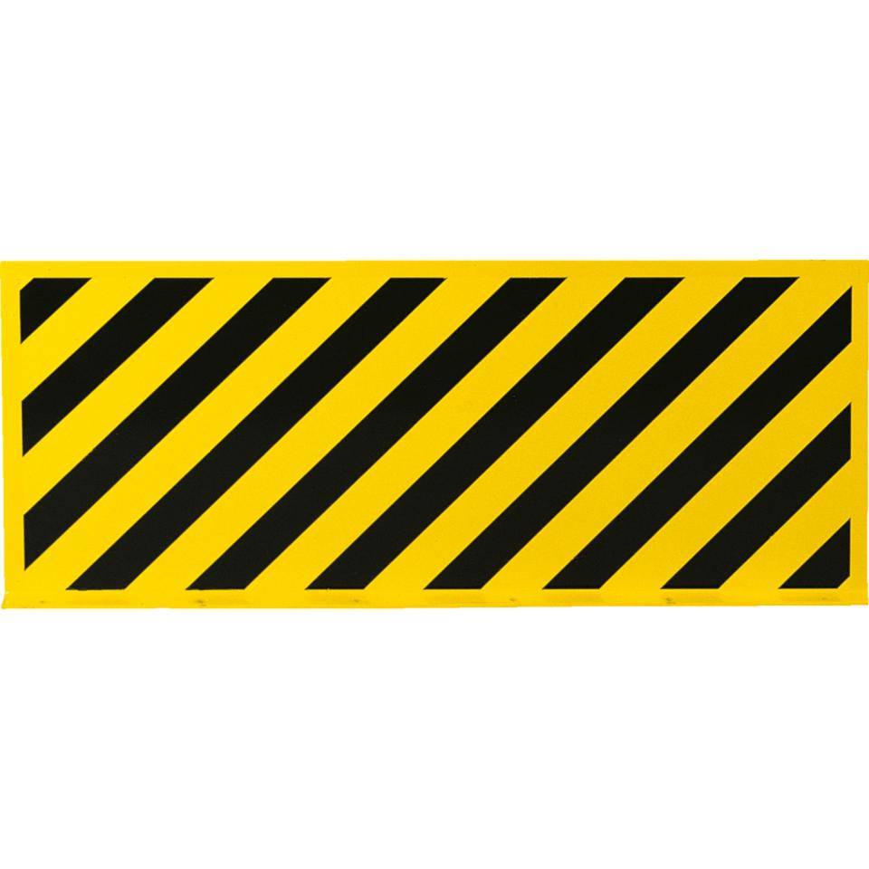 K.57 Flächenschutzprofil,z.Aufdübeln,gelb pulverbeschichtet,Stahl,1000x400x6mm-0