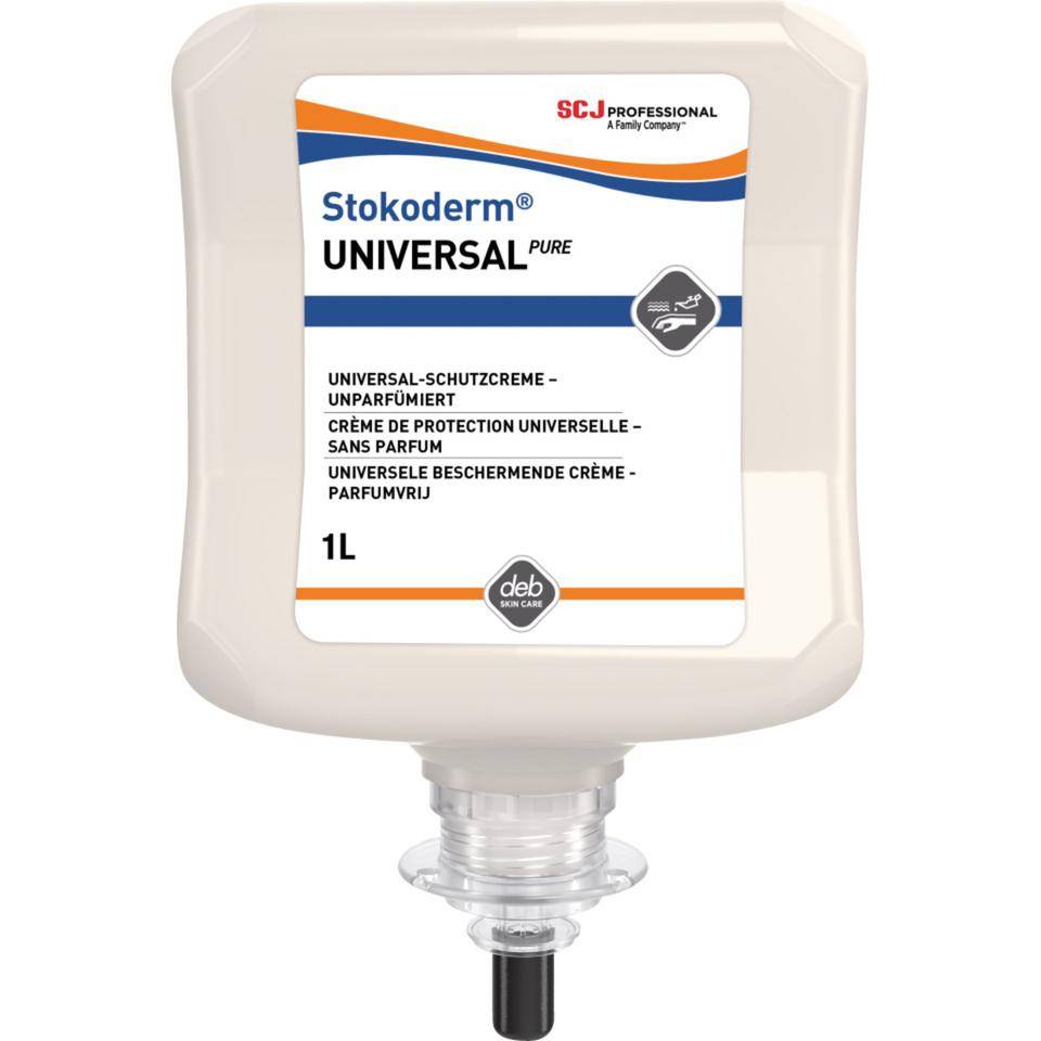 SC Johnson Schutzcreme Stokoderm® Universal PURE, Nächster Prüftermin parfümiert, 1000ml/Kartusche-0
