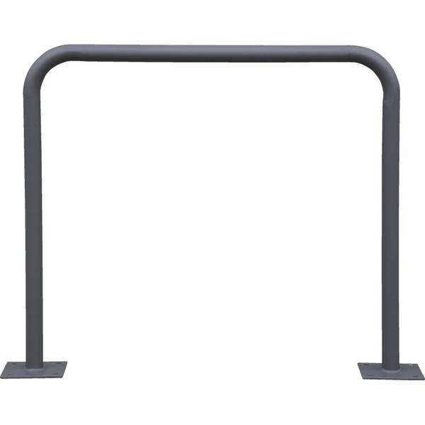 K.57 Fahrrad-Anlehnbügel Proof, zum Aufdübeln, anthrazit, Stahl,900x800mm