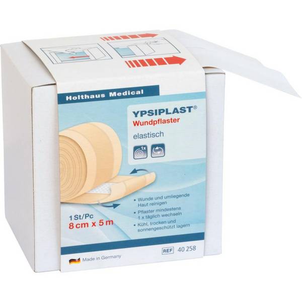 Holthaus Medical Wundpflaster YPSIPLAST®, zur Wundversorgung, 8cmx5m im Spender