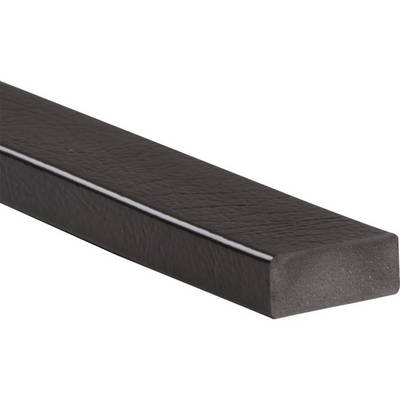 Knuffi Flächenschutzprofil Typ D, selbstklebend/zum Anschrauben,schwarz, PU-Schaum, 1m-0