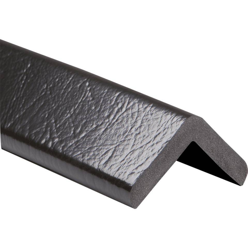 Knuffi Eckschutzprofil Typ H+, selbstklebend/zum Anschrauben, schwarz, PU-Schaum, 1m-0